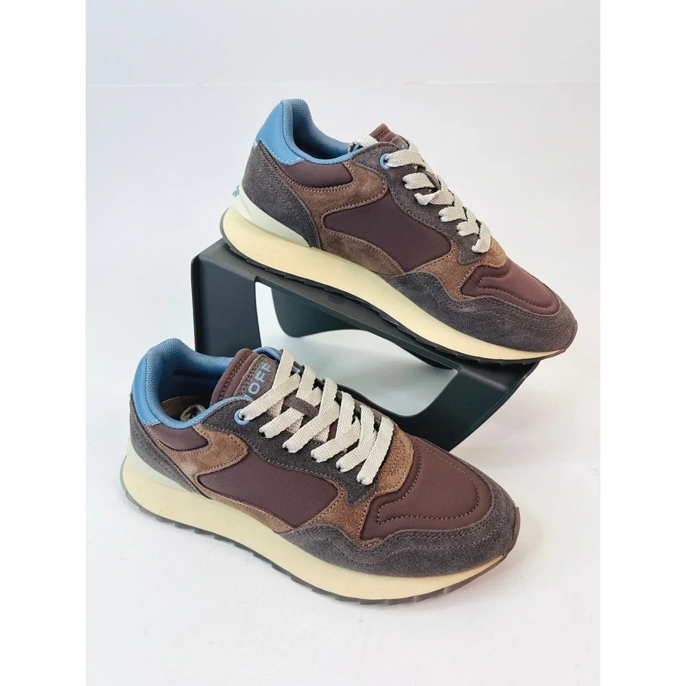 HOFF City Amsterdam Sneakers Brown Blue Suede Low Top Trainers Womens Size‎ 6